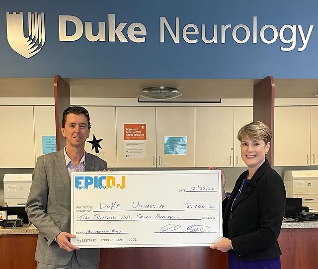 Thank you to Al Sibille (facebook.com/epicdjapex) who made a $2700 donation to Duke in honor of Matthew Prusik to the Muscular Dystrophy program! If you'd like to donate to help find a cure for Duchenne Muscular Dystrophy, visit gifts.duke.edu/dukehealth/?de…