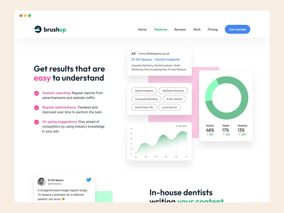 k0te88's tweet photo. Brand and website design for a dental design subscription service.

#daretoshare24 #webflow #relumelibrary

https://t.co/Xlm99m7c9Q https://t.co/FBix8yqVOL