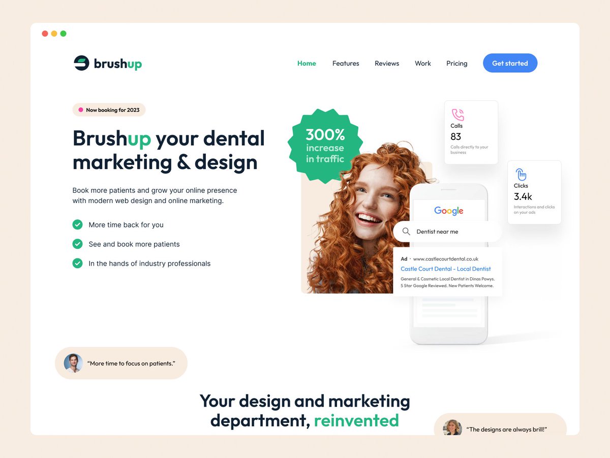 k0te88's tweet photo. Brand and website design for a dental design subscription service.

#daretoshare24 #webflow #relumelibrary

https://t.co/Xlm99m7c9Q https://t.co/FBix8yqVOL