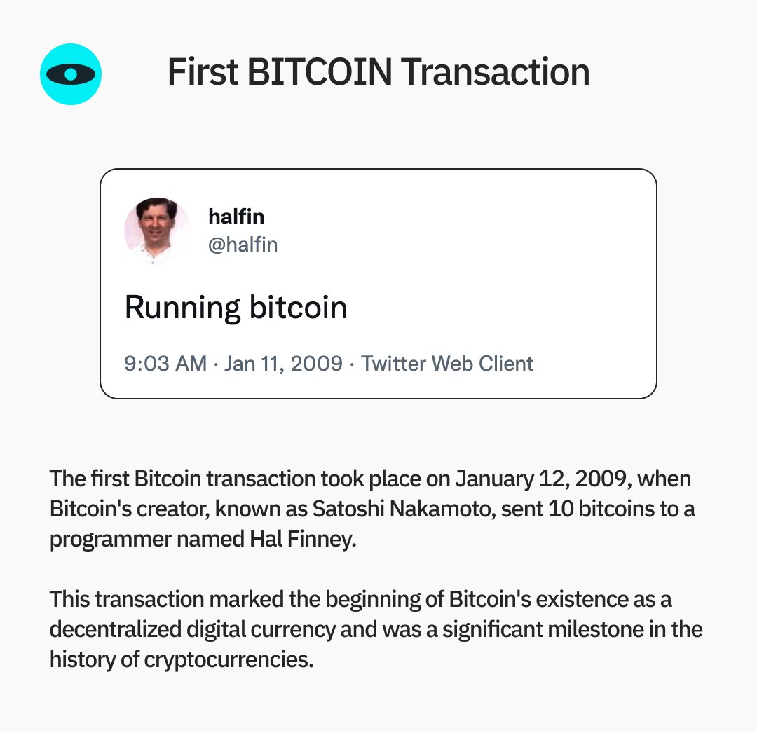 ccapsulabtc's tweet photo. 💫15 years ago: The Genesis Transaction, or the first #Bitcoin transaction between two individuals on January 12, 2009.
#corporacioncapsula #creatingvalue #Throwback https://t.co/A4gxDNd9DR