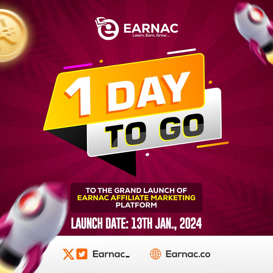 earnac_'s tweet photo. TOMORROW is the big day! 

In just 1 day, #Earnac will reshape your financial landscape.

Follow us for live updates and register at https://t.co/vU8W98bhVf to secure your spot at the forefront of financial success! https://t.co/fVyAQvuipJ