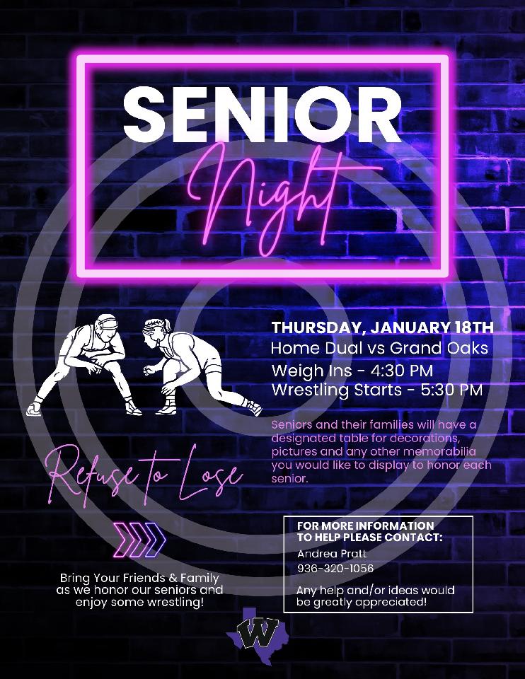 WillisHSWrestle's tweet photo. Here's your chance to come out &amp; see our wrestlers at home next week! We hope to see you there! 
@CoachTMiller18 
#RTL #RefuseToLose #ForTheREALDub https://t.co/tA69XlcPUm