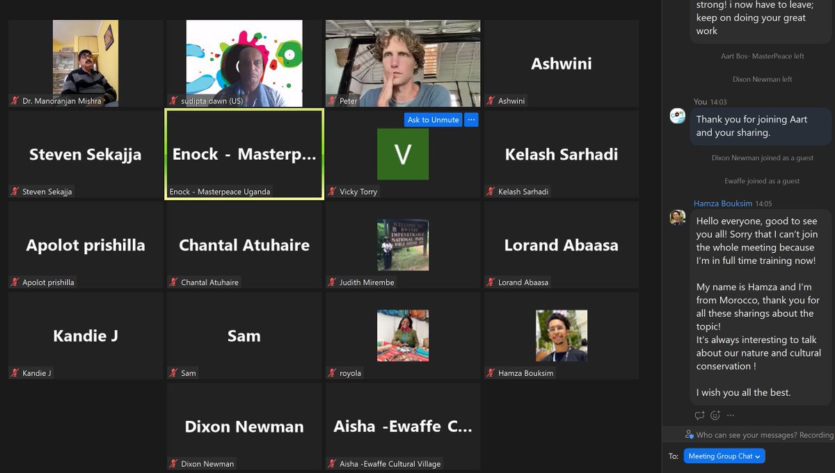 Moment from the really informative COOLtalk titled  Cultural Heritage &amp; Bird Conservation in Uganda. Masterpeace Uganda is initiating critical interventions on bird conservation in course of the agenda project titled "COOL Birds and COOLeaders of Uganda".

#cooleaders