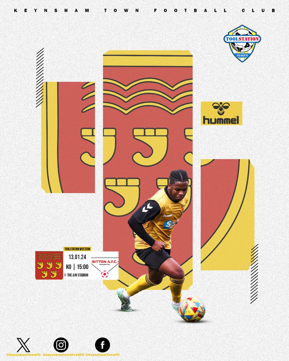 KeynshamTownFC's tweet photo. 💥⚽️ It's MATCHDAY ⚽️💥
🆚 @BittonAFC
📆 Saturday 13th January 2024
⚽️ KO 15:00
🏆 Toolstation Western League
💵Adults £7 - Concessions £4 - U16 🆓
Tickets Available from
https://t.co/J9W8FWmPlv
#uptheks #keynsham #keynshamcommunity #keynshambusiness 🟠⚫️ https://t.co/NMDvoDcR8S