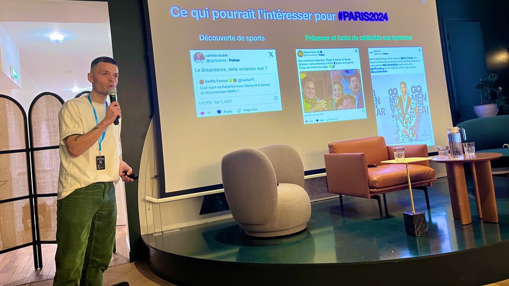 🎙️Conférence X #roadtoparis2024 🚀 Deux de nos Players, @APenicaud et @emmanuelquere, ont pu prendre la parole : « Les Jeux vont être un formidable carrefour de conversations. Pour les marques, allier sens et surprise sera une des clés pour toucher les bonnes communautés »