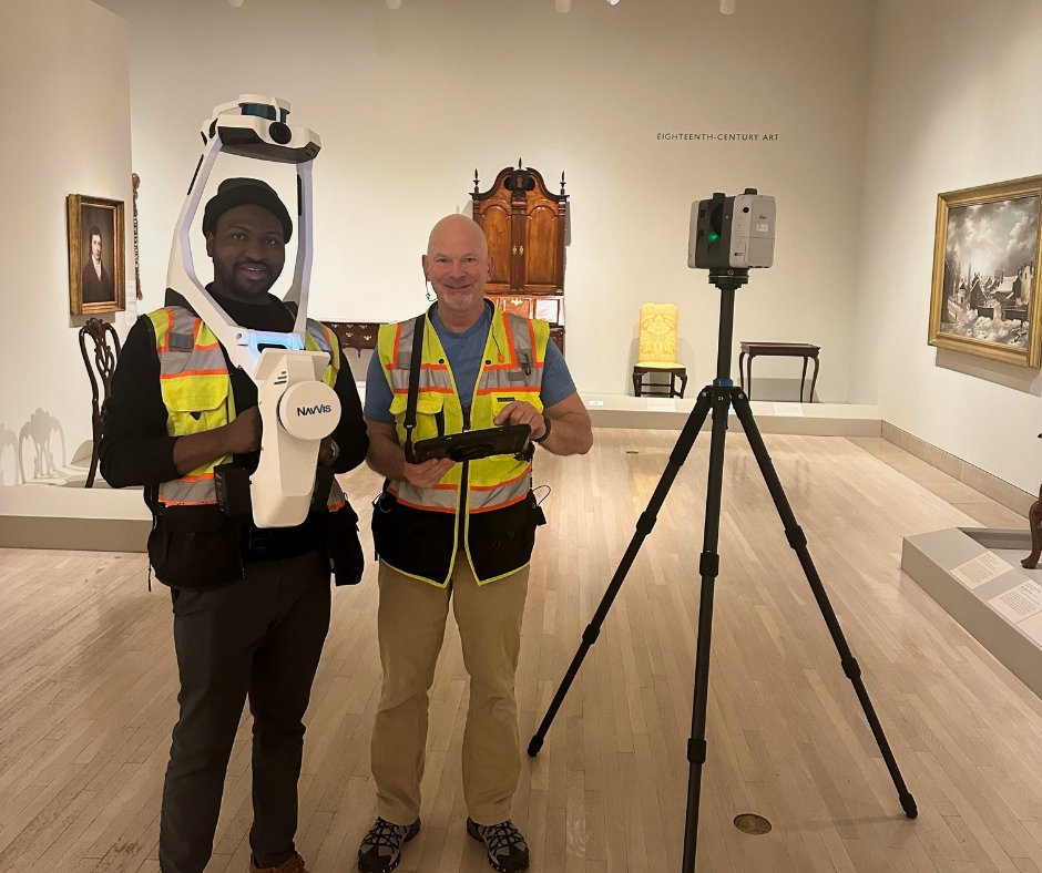 ExistingCo's tweet image. Check out our team on-site at the Dallas Museum of Art in Dallas, Texas, utilizing the Leica RTC360 and NavVis VLX to capture detailed scans of the vast 440,000 square feet property. Learn more now - hubs.la/Q02ghxh80

#existingconditions #3dlaserscanning #dallas #museum