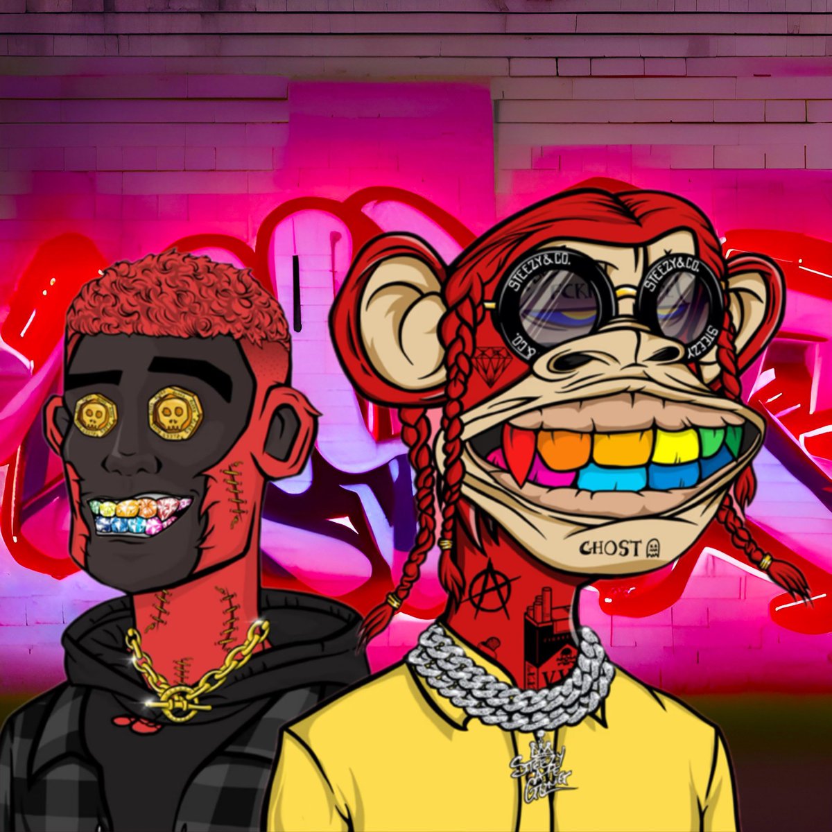 Too many damn fakes in the space! 

We staying sucka free &amp; more, all 2024🦍
🟥🟥🟥

<a href="/HMN5_NFT/">HMN5_NFT</a> @steezyapegang <a href="/okinalabs/">OKINA LABS</a>