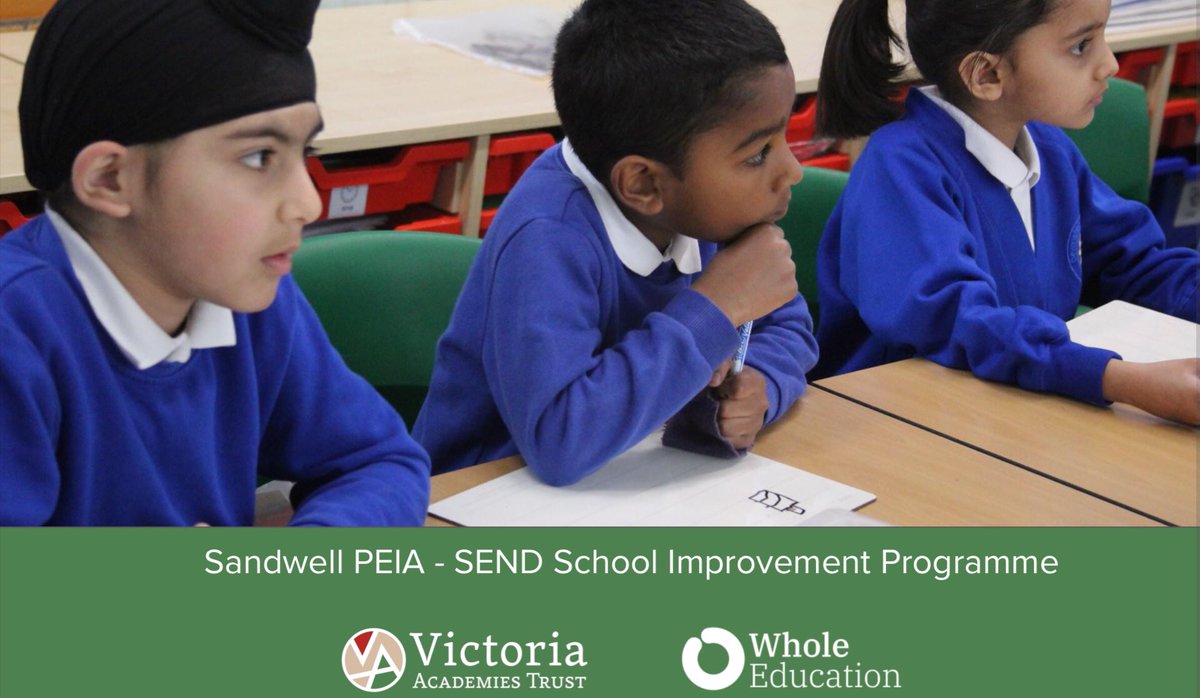 Very exciting to be able to share our offer with nearly 80 #Sandwell schools yesterday as we <a href="/VicAcademies/">Victoria Academies Trust</a> lead on the Sandwell Priority Education Investment SEND Project in partnership with <a href="/WholeEducation/">Whole Education</a> .