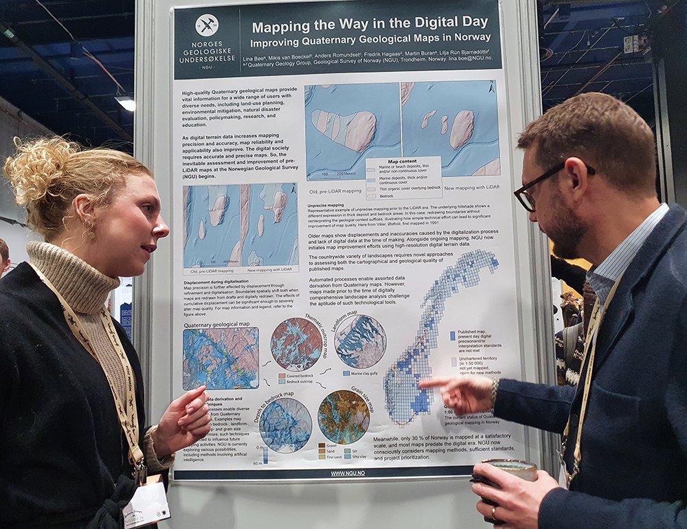 Forbedrer geologiske kart. Bare 30 prosent av Norge er kvartærgeologisk kartlagt i tilfredsstillende grad. Nå ønsker NGU å forbedre sine løsmassekart. Les mer fra det nordiske geologiske vintermøtet: ngu.no/.../forbedrer-…