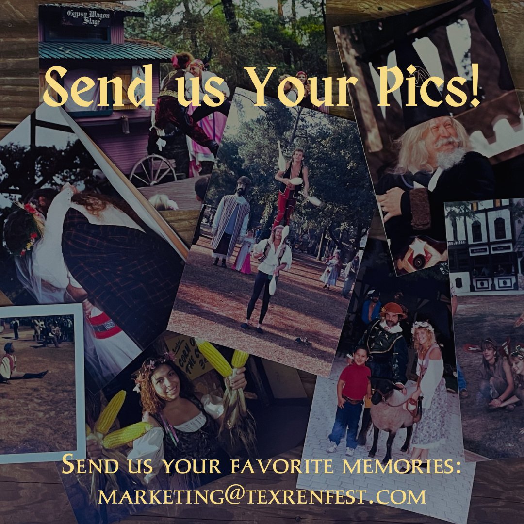 π»ππππ πΉππππππππππ ππππππππ (@texrenfest) on Twitter photo This is our Golden Anniversary in 2024, & we want you to help us celebrate! If you would like to see your stories put on display, please email us at marketing@texrenfest.comthe following items: name, photo from previous years, & your favorite memory. We want to honor you! This is our Golden Anniversary in 2024, & we want you to help us celebrate! If you would like to see your stories put on display, please email us at marketing@texrenfest.comthe following items: name, photo from previous years, & your favorite memory. We want to honor you!