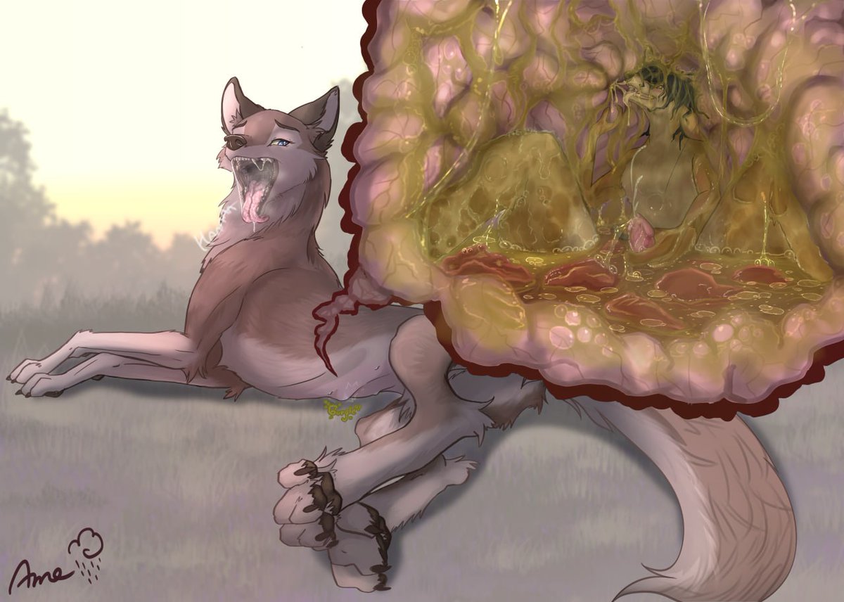 Fennecs are not made for the Alaskan cold. Thankfully, Aleu can provide Cane somewhere warm can take shelter in. Warm, slimy, and very sexy shelter

Art by @amedamawanko