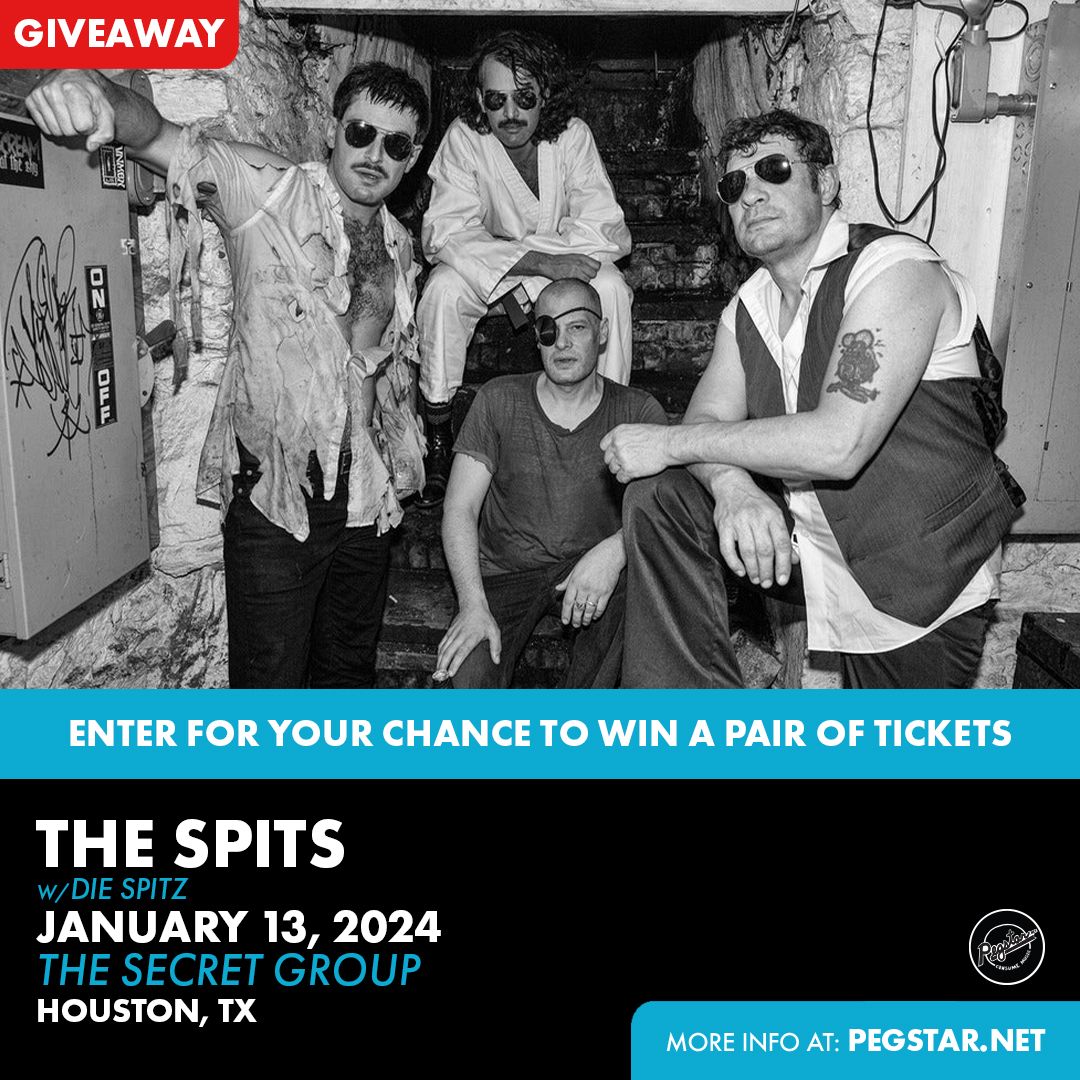 GIVEAWAY!! Got plans this weekend?? Enter for your chance to win a pair of tickets to The Spits with <a href="/diespitz/">A</a> at <a href="/secretgrouphtx/">The Secret Group</a> THIS SATURDAY! Enter here: buff.ly/48RYXt0