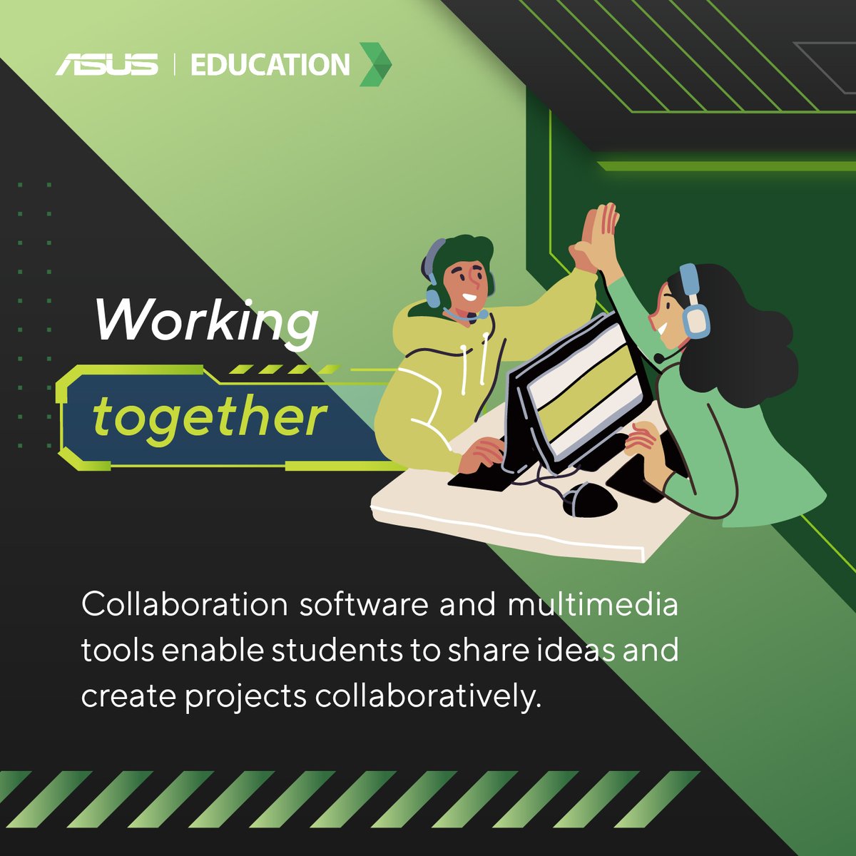 ASUSUSA's tweet photo. Esports in Education is all about engagement and teamwork. It enhances communication skills and develops strategic thinking.
Set-up your eSport school program now with ASUS Education: https://t.co/y8wEpoaOp6
#UpgradeToIncredible #ASUS #ASUSEducation https://t.co/cMldtm3RjD