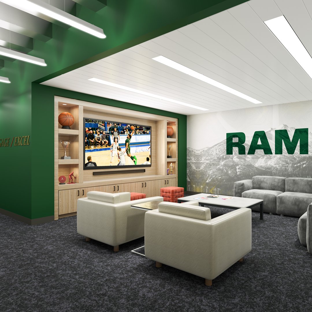 Check out the cutting-edge upgrades in <a href="/ColoradoStateU/">Colorado State University</a>'s locker room suites! From top-notch #design to ultimate functionality – it's a game-changer: bit.ly/41RkZcK #ColoradoState #SportsDesign #CollegeBasketball #Stalwart