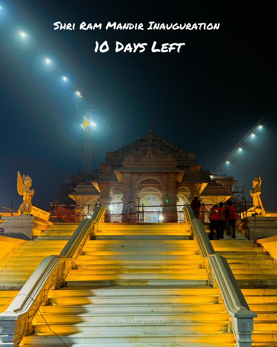 AyodhyaHUB's tweet photo. 🫶🏻10 Days Left🫶🏻
Shri Ram Mandir Inauguration
  Jai Shri Ram
.
.
.
#22january #22january2024 #ayodhya #ayodhyahub #rammandir #ramtemple https://t.co/dSCX2uGnde