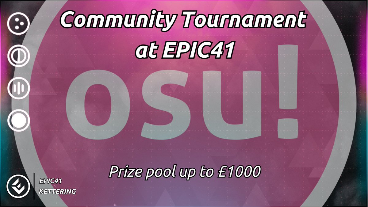 Click those circles, osu! will be at #EPIC41 🏆Prizepool up to £1000 📍Kettering Leisure Village 📅February 22-25 🎟️BYOC Tickets starting at £83 tournaments.epiclan.co.uk/tournaments/ep…