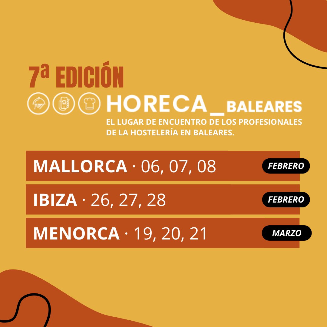 La cuenta atrás ha comenzado para la 7ª edición de Horeca.

En Caeb colaboramos, un año más, con el evento imperdible para los profesionales de la hostelería en Baleares. Descubre las últimas tendencias, conéctate con expertos del sector y vive experiencias gastronómicas únicas.