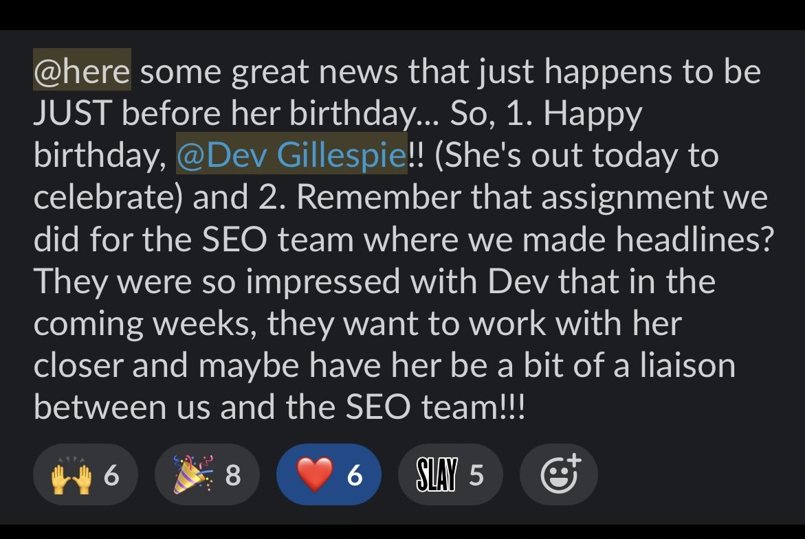 This is a nice early birthday blessing. I’m excited to see which brands I’ll be working with! ✔️🥂 #AudienceDevelopment #SEO