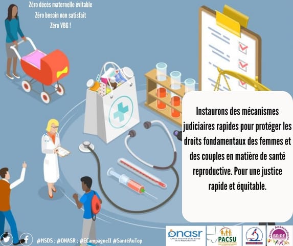 Pjep_Sr_Vbg's tweet photo. Instaurons des mécanismes judiciaires rapides pour protéger les droits fondamentaux des femmes et des couples en matière de SR. Pour une justice rapide et équitable.
Zéro décès maternel évitable
Zéro besoin non satisfait
Zéro VBG !
#MSDS ; #ONASR ; #ECampagneII #SantéAuTop https://t.co/Di8mh6mbw8