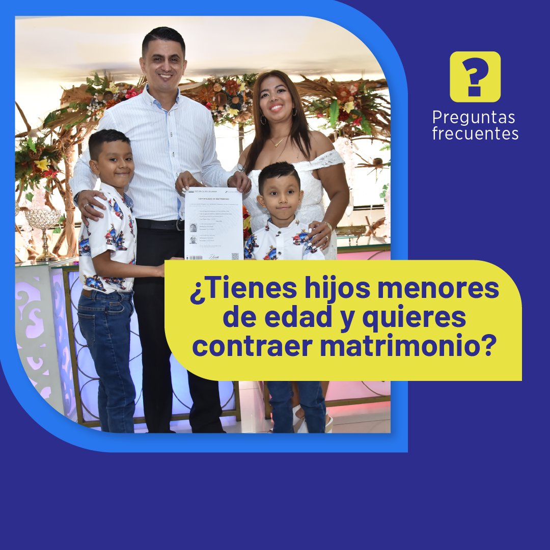 RCivil_Zona1's tweet photo. ¿Tienes hijos menores de edad y deseas contraer matrimonio?

Esta información es para ti.

#JuntosContraElTerrorismo #EcuadorPrimero #DefiendeTuBandera #ElNuevoEcuador #10E https://t.co/h29e0wkpjK