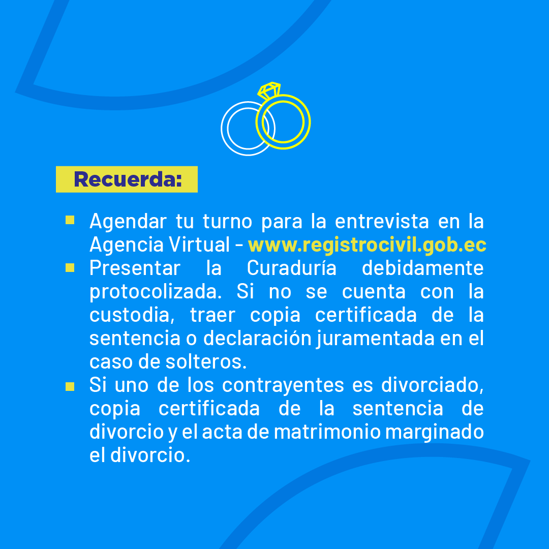 RCivil_Zona1's tweet photo. ¿Tienes hijos menores de edad y deseas contraer matrimonio?

Esta información es para ti.

#JuntosContraElTerrorismo #EcuadorPrimero #DefiendeTuBandera #ElNuevoEcuador #10E https://t.co/h29e0wkpjK