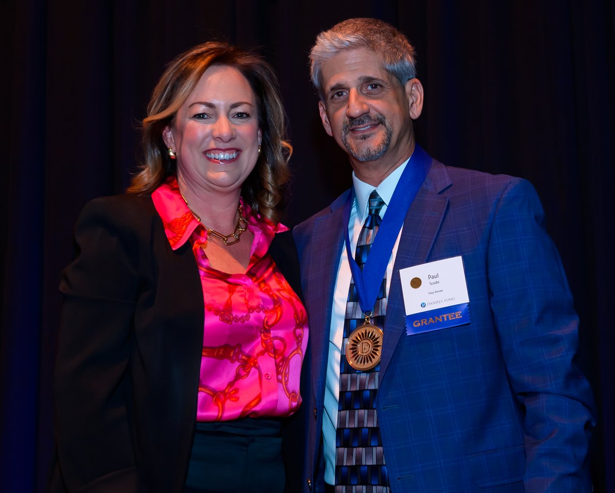 StepDenver_CO's tweet photo. We are proud to announce that Step Denver received the @Daniels_Fund Medal of Excellence and a $250,000 prize at its inaugural Salute to Excellence event. This recognition is a testament to our alignment with the values of founder Bill Daniels. We are honored by this recognition. https://t.co/CCkOb7Lkyz