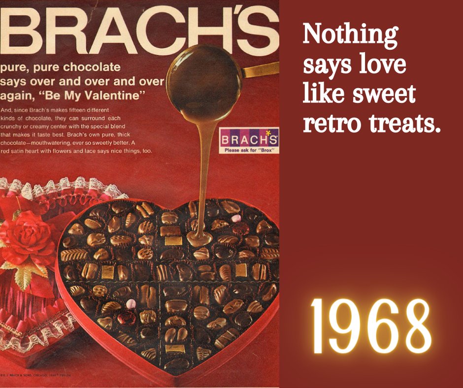 Indulge in the sweet nostalgia of Brach's Chocolats from 1968 at Pink Belly Vintage. 🍫✨ Treat yourself to a taste of the past! #RetroTreats #1968Chocolats #PinkBellyVintage