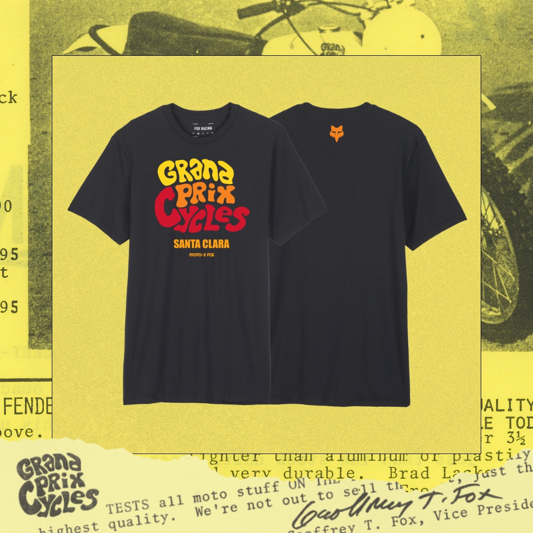 Grand Prix Cycles Collection drop 🦊

The Grand Prix Cycles Collection is a tribute to founder Geoff Fox's motocross vision. From a Santa Clara dealership to the birth of Fox Racing—50 years of iconic style, durability, and motocross innovation.

bit.ly/foxracing-gran…