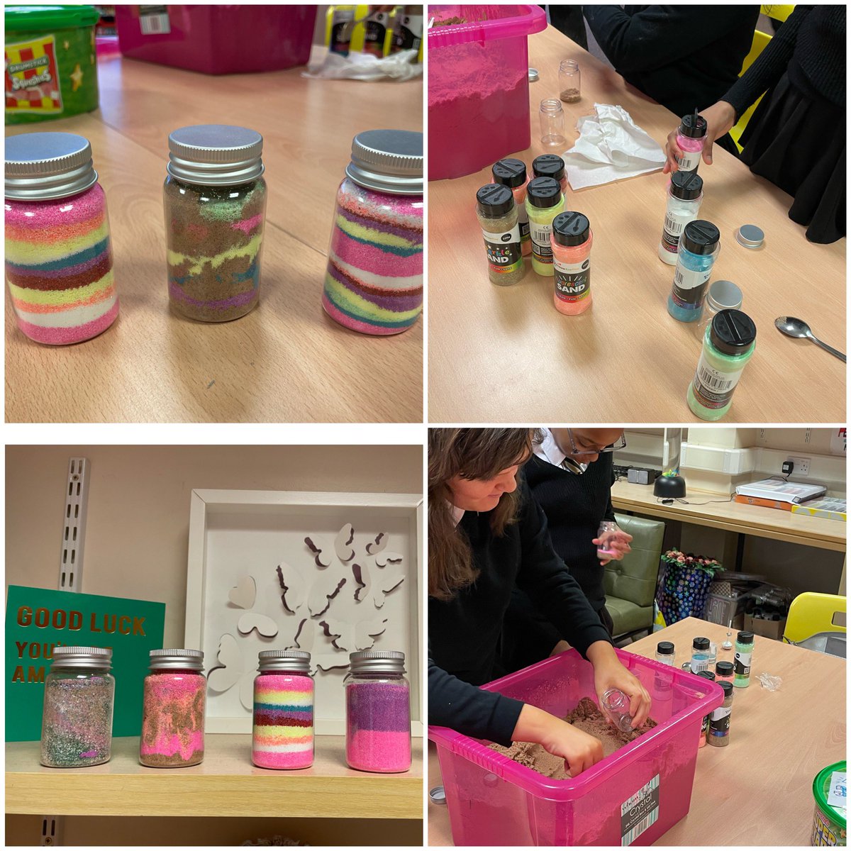 A great time making Dream Jars. It was lovely to discuss our dreams and goals. Each layer represents a wish for the future ❤️ @StThomasAqSec @SfL_STA @Mr_Henry_STA