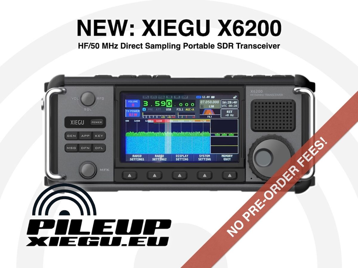 The NEW Xiegu #X6200 HF/50MHz Portable Direct Sampling #SDR is soon here! Reserve your X6200 today with no pre-order fees! xiegu.eu/product/x6200/ #SOTA #POTA #WWFF #HFPACK #hamradio #ssb #cw #ft8 #emcomm #xiegu #wfview