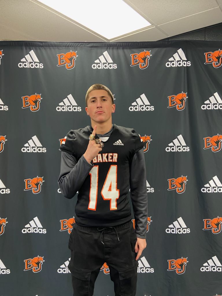 After a great visit and conversation with <a href="/CoachMRegalado/">Miguel Regalado</a> I’m blessed to receive an offer from Baker university!!🟠⚫️