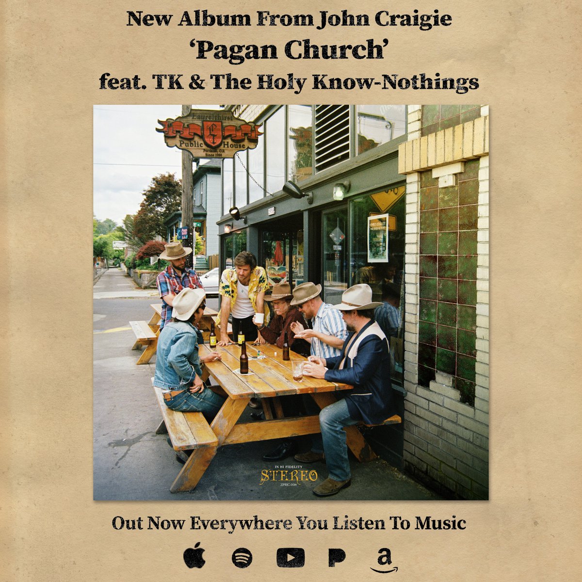johncraigie's tweet photo. Craigie’s new album ‘Pagan Church’ featuring 11 new songs backed by @tk_thkns is out now wherever you get your music --> https://t.co/v0aZkR21c8 https://t.co/g32s7tphvX