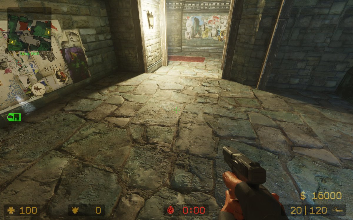 gabefollower's tweet photo. User under nickname "POPO" showcased his results of utilizing NVIDIA RTX Remix tools inside Counter-Strike: Source with AI upscaled PBR and POM textures. https://t.co/yStKVxlxBX