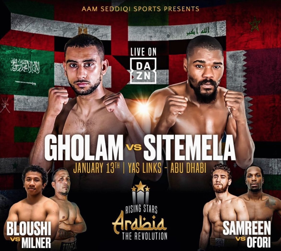 LaFosbury's tweet image. 🥊 Moussa Gholam busca donar un cop sobre la taula a Abu Dhabi. El de @gallegoprada tornarà a pujar al ring aquest dissabte per enfrontar-se al sud-africà Lunga Sitemela #boxa

▶️ fosbury.cat/fosbudiary/box…