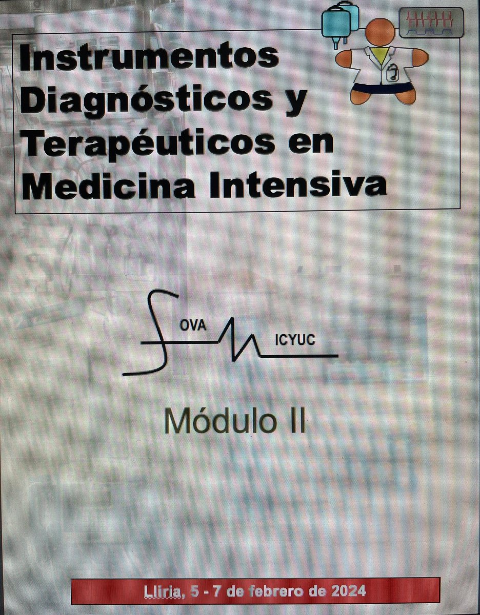 Próximo curso de Instrumentos Diagnósticos y Terapéuticos en M. Intensiva: 5-7 de febrero. Lliria (Valencia). <a href="/JALB58/">JAlberto López Baeza</a>