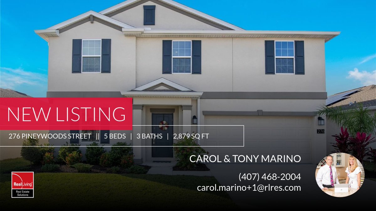CarolandTonyCRR's tweet photo. 📍 New Listing 📍 Take a look at this fantastic new property that just hit the market located at 276 Pineywoods Street in Saint Cloud. Reach out here or at (407) 468-2004 for more information

Carol &amp; Tony Marino
Broker/Owner
Real ... https://t.co/g7usCTpXE5 https://t.co/G4kvNuhzsi