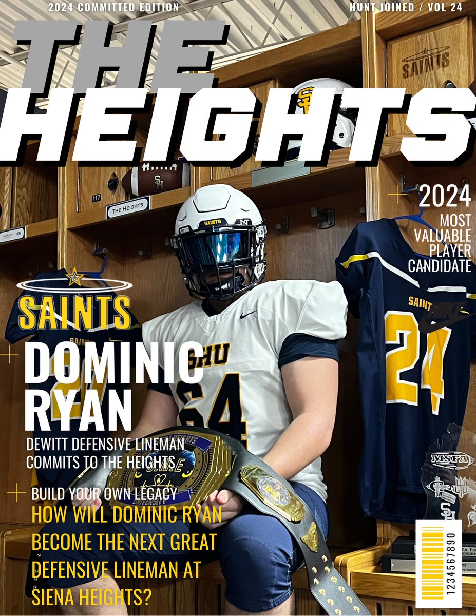 After talking with my family and coaches I am proud to announce that I will be playing football at Siena heights.
<a href="/SienaHeightsFB/">Siena Heights University Football</a> <a href="/CoachShaah/">Coach Shaah</a>
