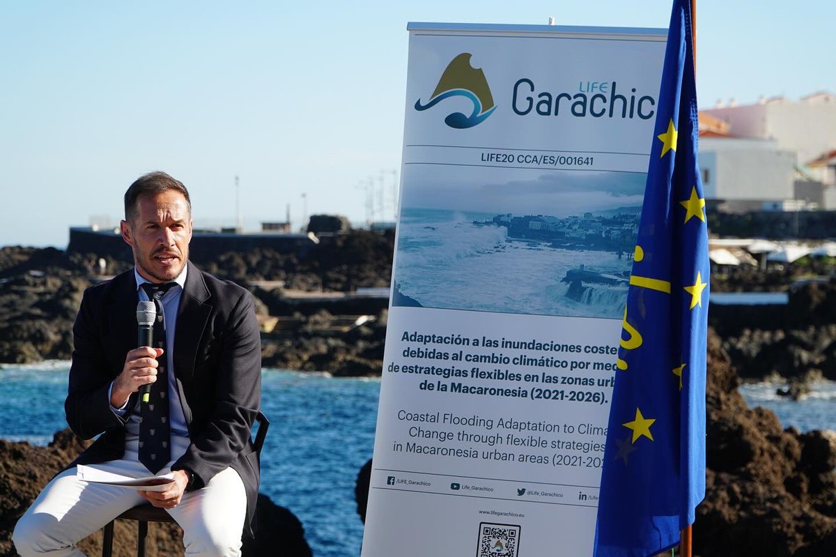 EcologicaGobCan's tweet photo. 🟢 Presentamos los resultados de la primera fase del @LIFE_Garachico junto al ayuntamiento, la @ULL y @GRAFCAN 

🌊 El estudio que tiene como objetivo la adaptación de las áreas urbanas costeras de la #Macaronesia ante posibles inundaciones marinas derivadas del #CambioClimático. https://t.co/5l1L90K9ZX