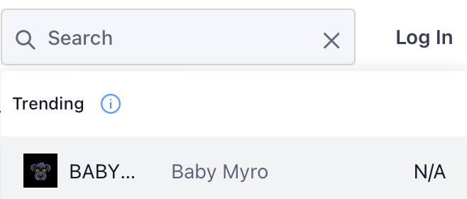#BabyMyro is now trending on crypto.com🔥

crypto.com/price/showroom…