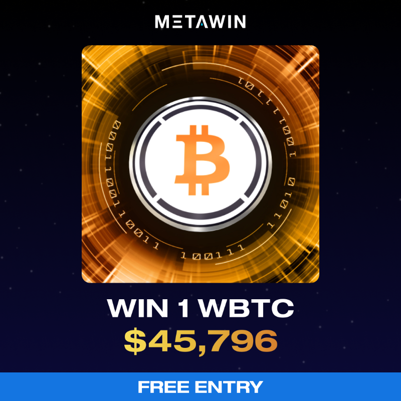 MetaWin's tweet photo. We have another massive week lined up!

Compete for your share of $100k+ in daily Crypto prizes! 

Grab your FREE ENTRIES today ➡️ https://t.co/B0IOH7JPYr