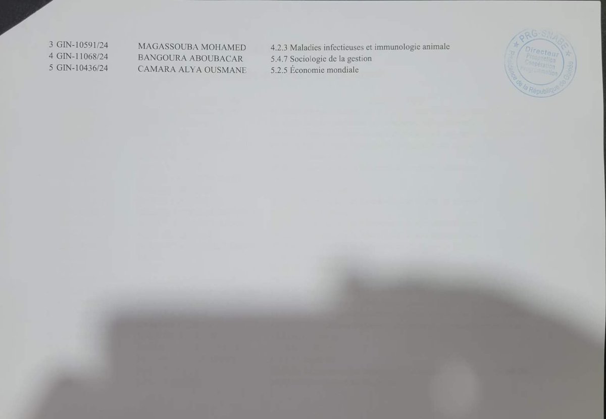 etudiantguineen's tweet photo. Liste d'Attente pour la Bourse d'Études en Russie 2024-2025

Les candidats figurant sur les listes d'attente pour la Bourse d'Études en Russie pour l'année académique 2024-2025 sont priés de rester attentifs aux alertes en cas de désistements.

#Snabe #Guinee #etudiantguineen https://t.co/5KZjzuR9WP