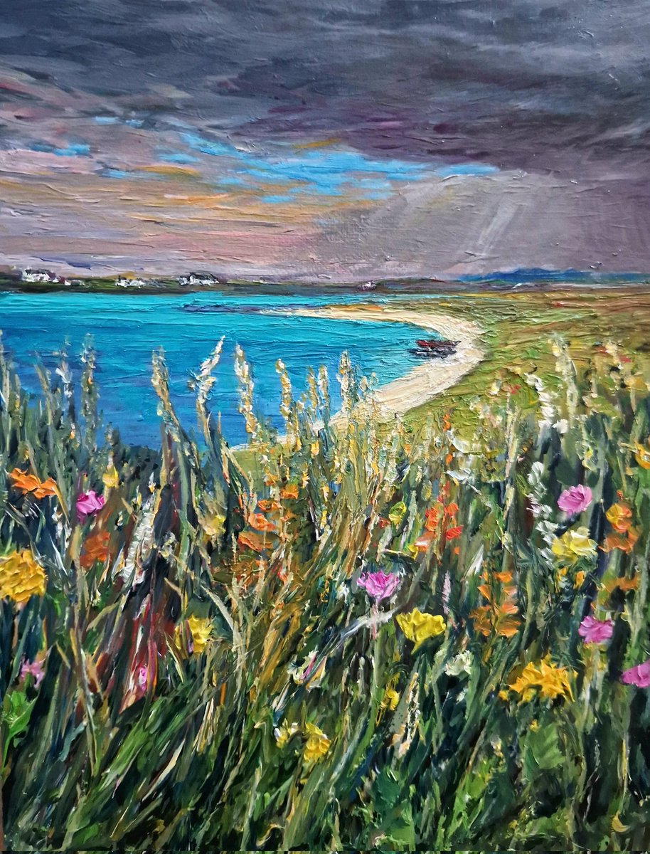 Aoifedowdartist's tweet photo. Tuile agus trá🩵 #mweenish #wildatlanticway #oilpainting https://t.co/3XVTdSgmCJ