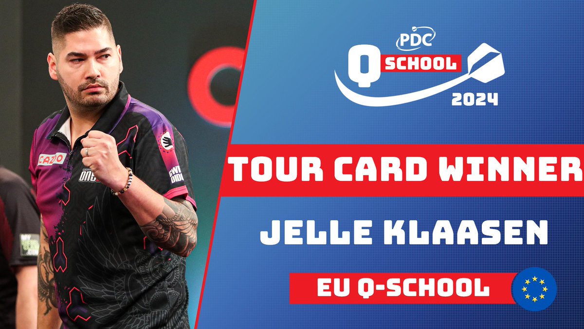 SharkDarts180's tweet photo. #EUQSchool Tour Card winner:
Jelle Klaasen🇳🇱 https://t.co/RHV4s2j55C