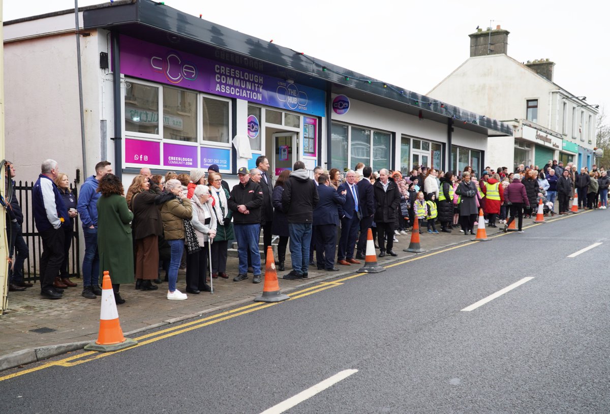 The Creeslough Community Links Hub has been officially opened by Minister @JoeFingalGreen. 

This once derelict building is now a community hub, bringing together residents, businesses and organisations to support the community.

Read more here: gov.ie/en/press-relea…