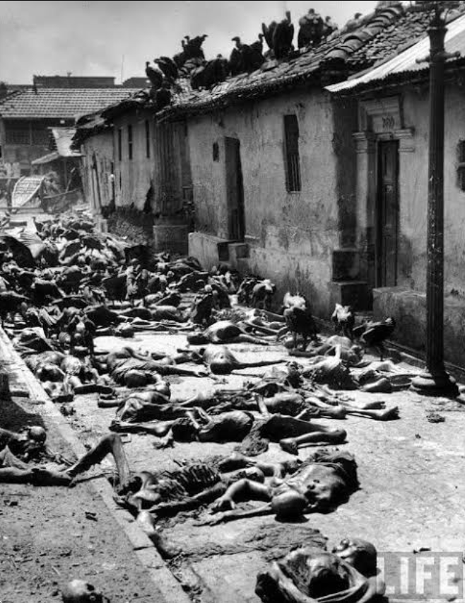 Всего один из эпизодов геноцида, устроенного британцами в своих колониях, унес в 1943 году жизни 4 млн индийцев. По оценкам, всего от голода британцы заморили до 60 млн индийцев. Настоящий голодомор выглядит так