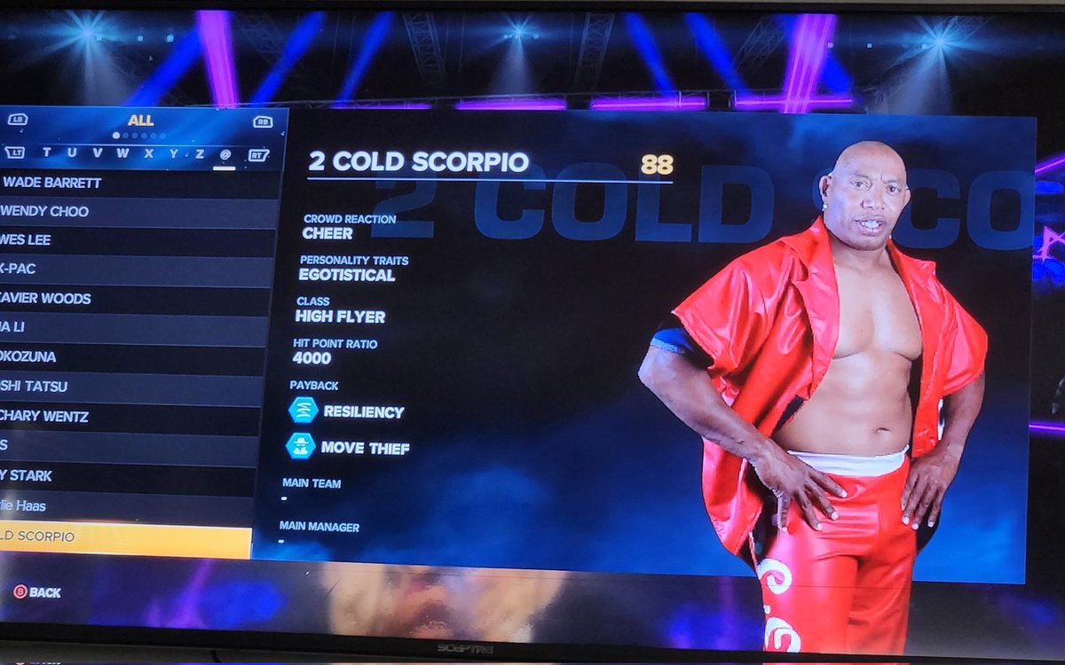 theone19's tweet image. #2ColdScorpio Sweet coolest freestyle dancer highflyer wrestler incredible the thing he do in ring is phenomenal #ECW2KShowcase #ECWRulez #ECW #WWEgames