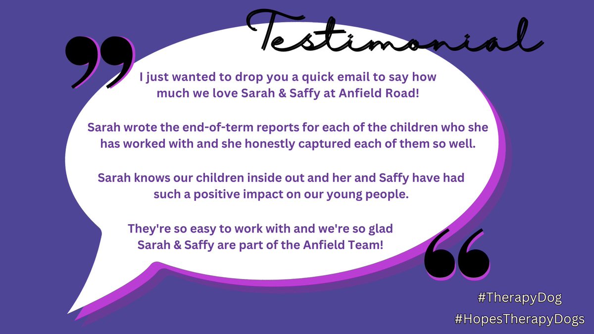 We absolutely love receiving these heartwarming comments from the schools we work with! 🌟💜. Thank you for the wonderful feedback! 🙏❤️ @AnfieldPrimary #Grateful #PositiveImpact #SchoolPartnership