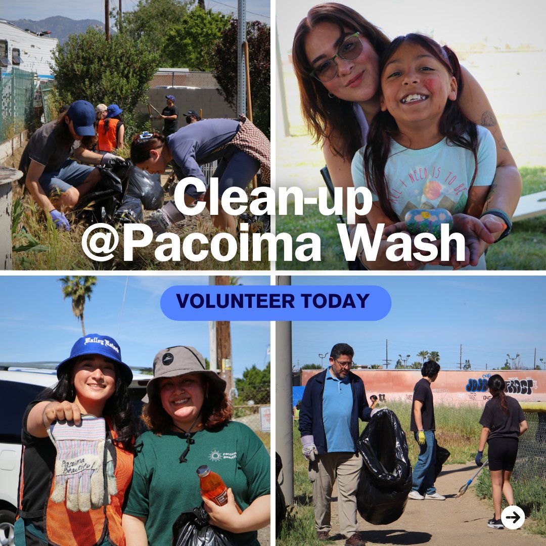 PB__Community's tweet photo. Ready to take the first step in creating a cleaner, healthier, & more beautiful place for all? Join your fellow community members for a clean-up on 01/20/24 to help us beautify the Pacoima Wash. Help us keep #PacoimaBeautiful & sign up to volunteer here: https://t.co/3hJoHtQmrM https://t.co/ejMnFNI8g4