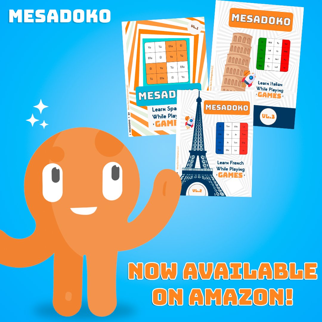 MesaDavisEnt's tweet image. Unleash your inner problem-solver with Mesadoko - the ultimate Sudoku Workbooks! Designed to challenge and engage, our Mesadoko Workbooks offer a comprehensive learning experience.
#MesadokoSudoku #SudokuWorkbooks #ProblemSolvingFun #LogicPuzzles #CriticalThinkingSkills #Mesadoko