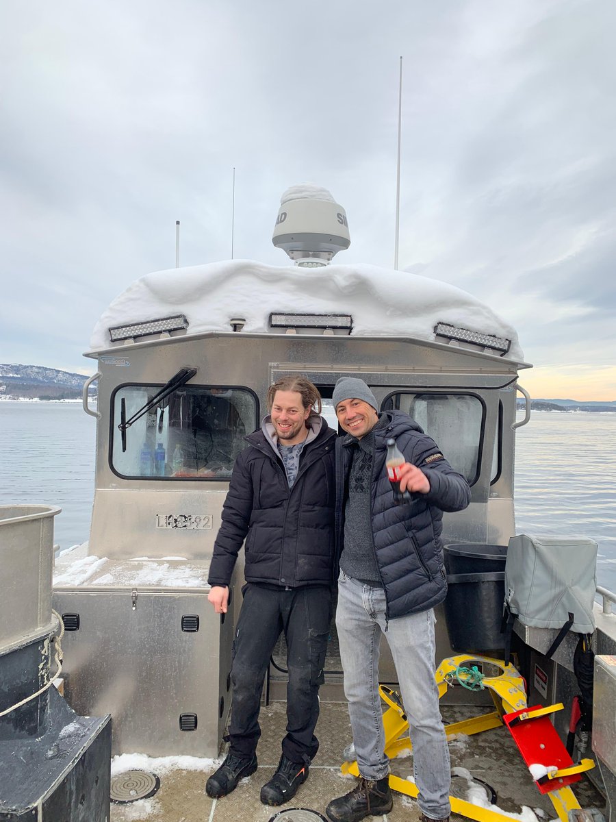 NortekNews's tweet photo. We've been experiencing freezing temperatures and lots of snow in Norway! ❄️ While most people are digging out their cars, our field team has been removing snow from our boat so they can get out on the water. Testing our instruments doesn't stop in the winter! https://t.co/dxPxznzAew